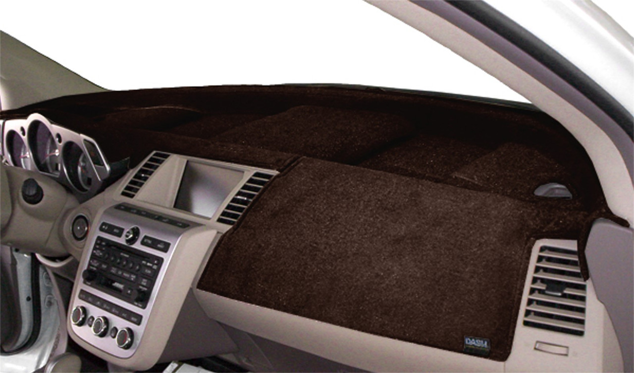 Ford Taurus 1992-1993 No Air Bag No Sensor Velour Dash Mat Dark Brown